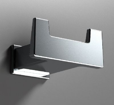 ORIGINS LIVING SONIA S CUBE CHROME BATHROOM ROBE HOOK, 166817